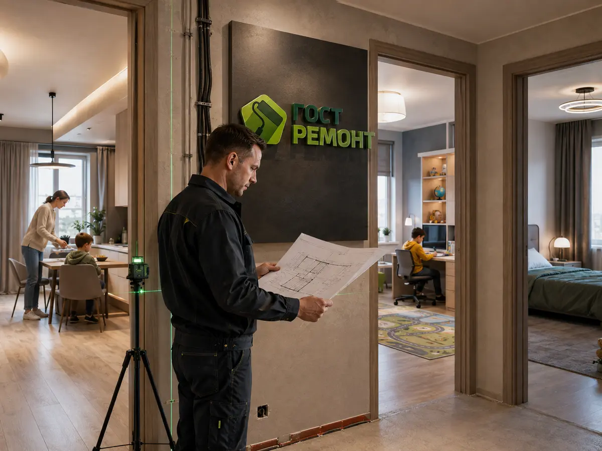 Ремонт трёхкомнатной квартиры: как связать все помещения в один проект